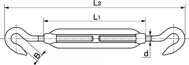 TENDEUR CROCHET-CROCHET Inox A4 (Modèle : 64934)