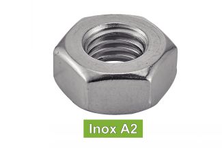 Ecrous hexagonaux UNC inox A2 / Hexagon nuts - UNC -