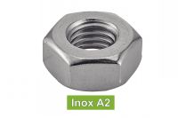 Ecrous hexagonaux UNC inox A2 / Hexagon nuts - UNC -