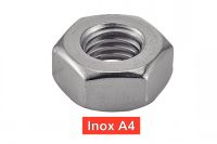 Ecrous hexagonaux DIN934 Inox A4